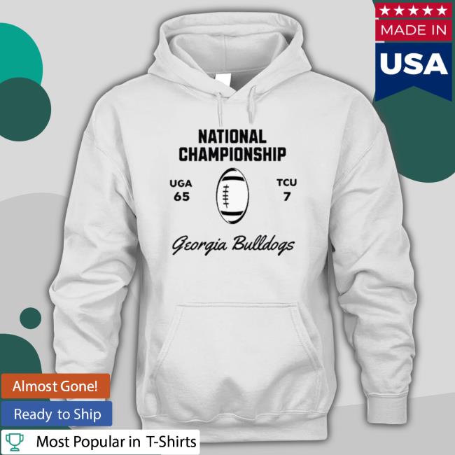 Georgia 65 Tcu 7 National Championship 2023 Crewneck Sweatshirt