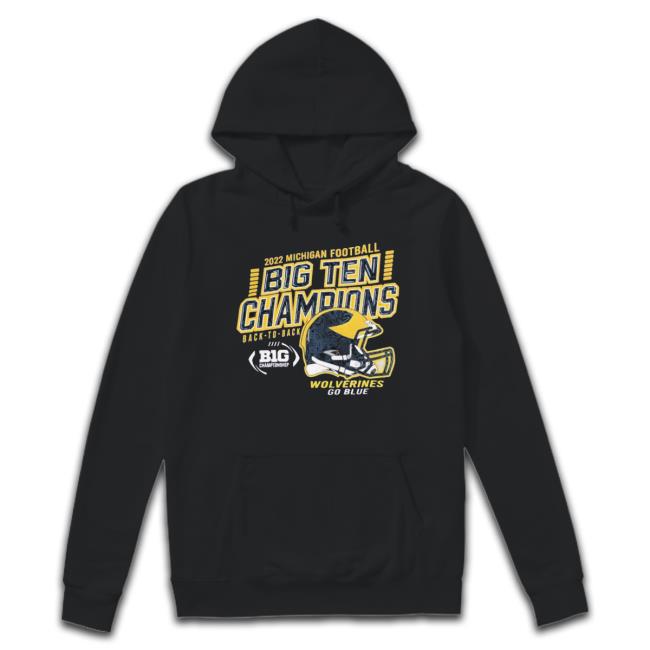 Original Michigan Football Back To Back Big Ten Champions 2022 Hoodie