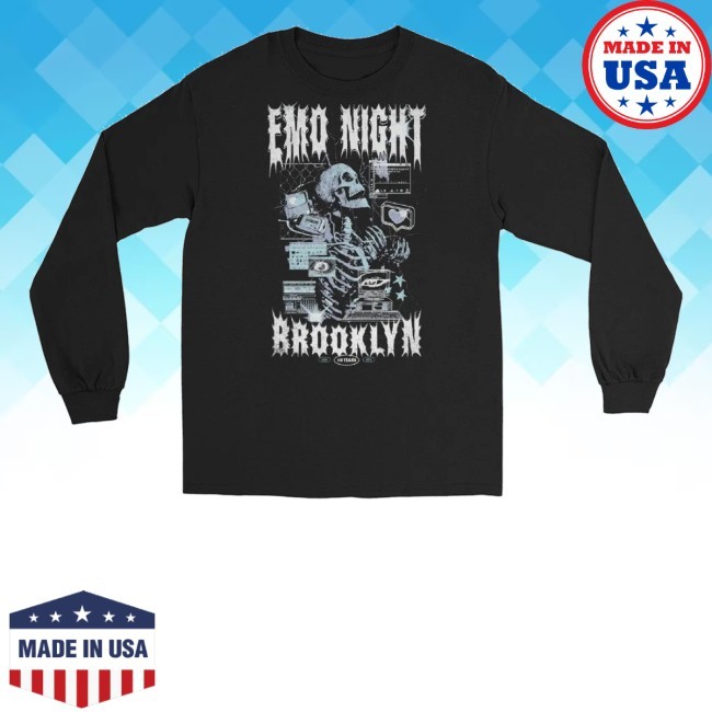 Computer Skeleton Tee Emo Night Brooklyn Merch Store