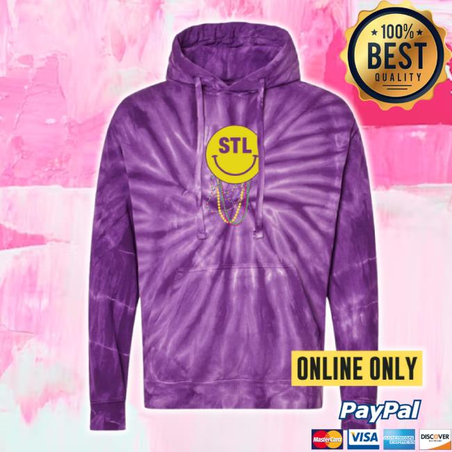 Official Archapparel Merch Store Tie Dye Mardi Gras Smiley Unisex Sweatshirt Archapparel Shop