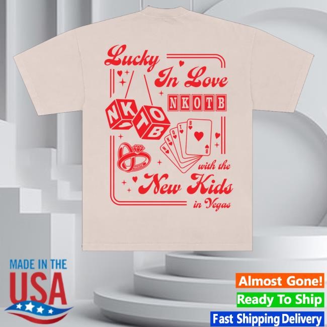New Kids On The Block Merch Shop Store Lucky In Love Las Vegas Sweatshirt