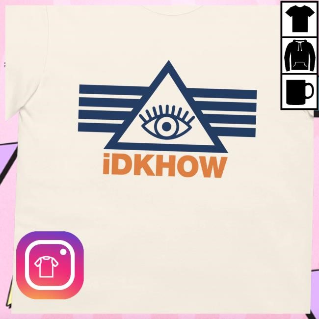 Idkhow Merch Shop Triangle Eye Stripes T Shirt