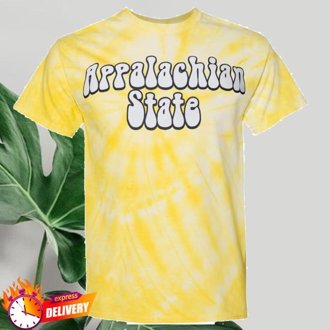 Campus Store Trt Appalachian State Dandelion Tie Dye Hooded Sweatshirt
