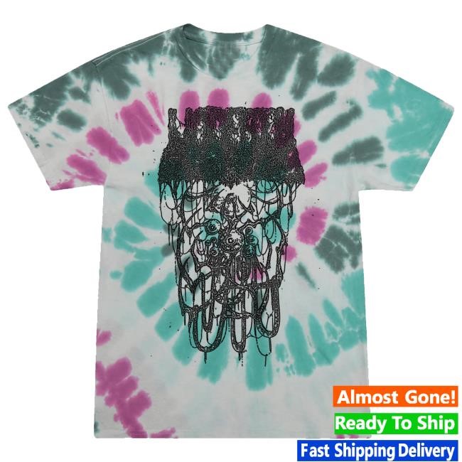 Trending Undeath Metal Merch Eyeball Goop Green & Purple Swirl Hooded Sweatshirt