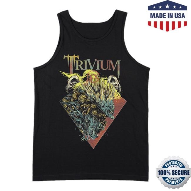 Original Trivium Shop Merch Store Dragon Explosion Hoodie Sweatshirt
