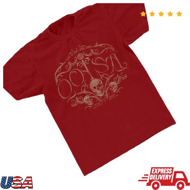 Queens Of The Stone Age Merch Shop Alive In The Catacombs Skull Tee