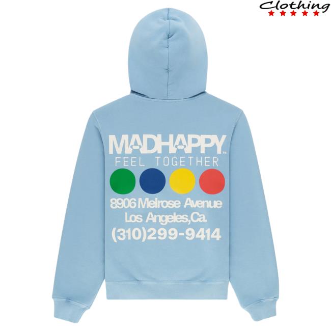Official Madhappy Clothing Merch Store West Hollywood Exclusive Pullover Sweatshirt Mad Happy Shop