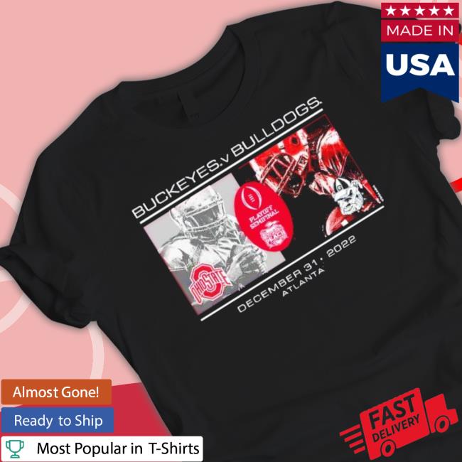 Original georgia Bulldogs vs Ohio State Buckeyes 2022 Peach Bowl Playoff Match Up Long Sleeve Shirt