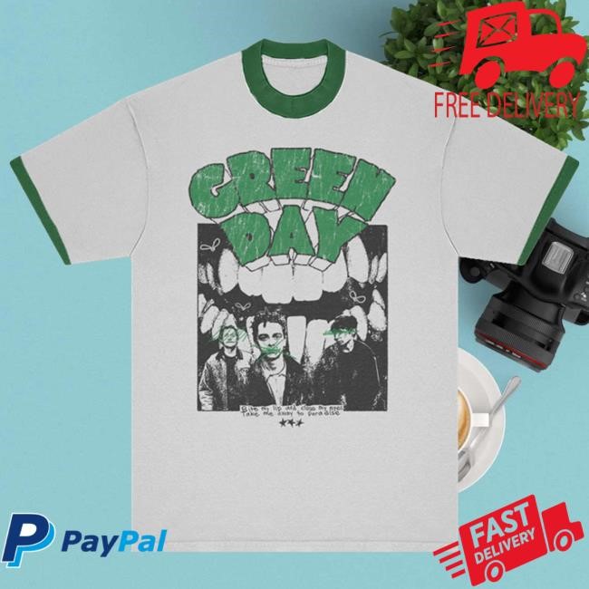 Green Day Merch Longview Hooded Sweatshirt