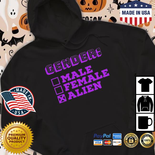 Official Gender Male Female Alien shirt