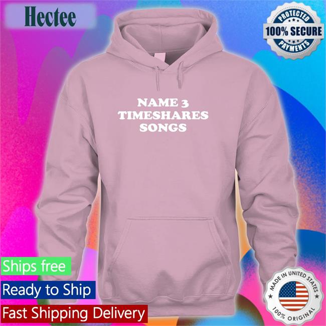 Name 3 Timeshares Songs Crewneck Sweatshirt