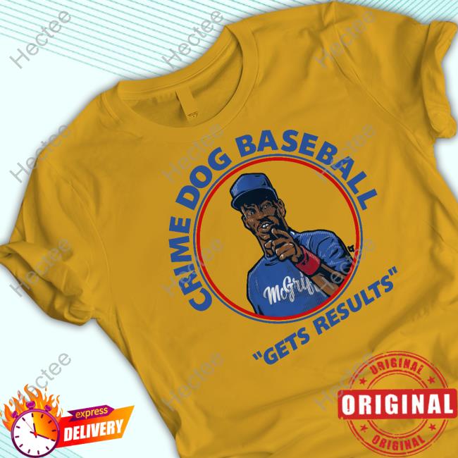 Breaking T Fred Mcgriff Crime Dog Baseball Gets Results Hoodied Sweatshirt
