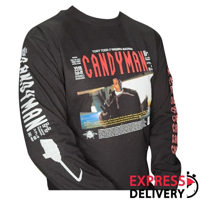 72 Hour Secret Drop Candyman 1992 Pain & Fear Crewneck Sweatshirt Cult Of Cult Merch Store Shop