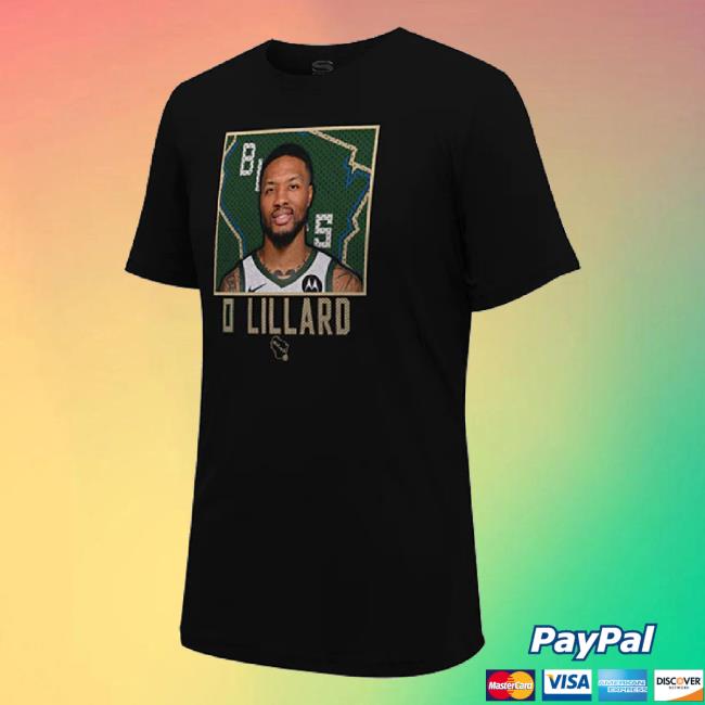 Trending Stadium Essentials State Logo Damian Lillard Milwaukee Bucks Classic Shirt