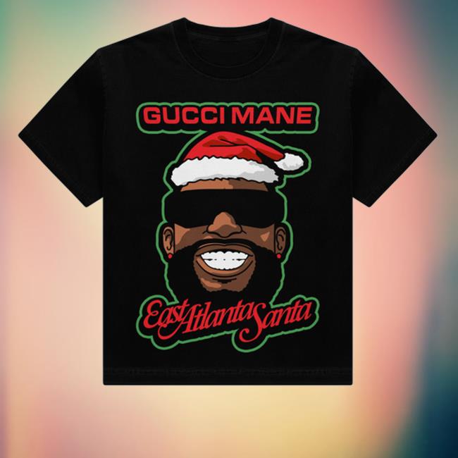 Official Gucci Mane Merch East Atlanta Santa Christmas Hoodied Sweatshirt Thenew1017records