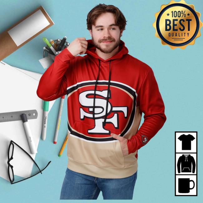 Official Foco Merch Store Shop Foco San Francisco 49Ers Bold Logo Pullover Hoodie Foco Apparel Clothing