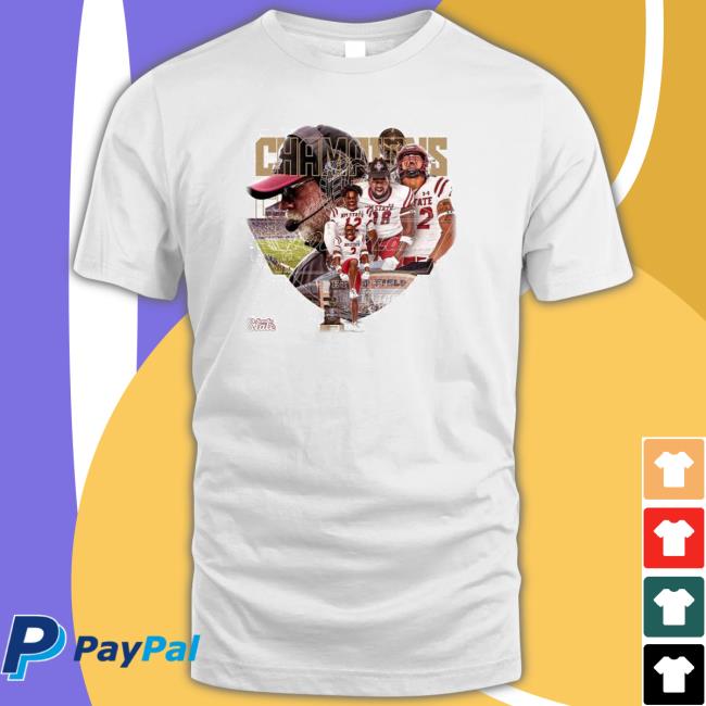 New Mexico State 2022 Quick Lane Bowl Champions Tee Shirt