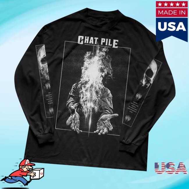 Chat Pile Merch Store Fire Face Black Funny Shirt
