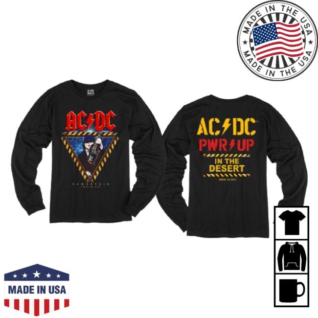 Original Acdc Store Merch Power Trip In The Desert Event Unisex Sweatshirt Acdc Shop