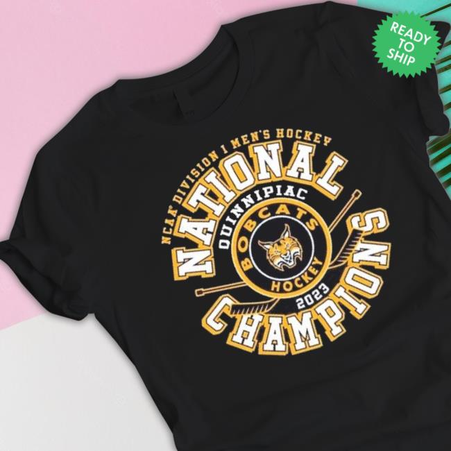 Quinnipiac Bobcats Hockey 2023 National Champions Ncaa Division I Shirt