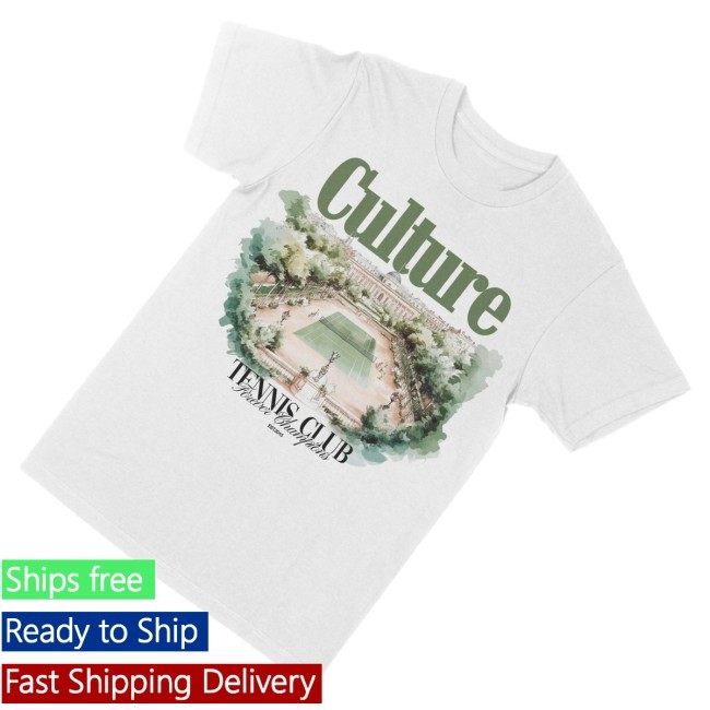 Official For The Culture Clothing Merch Culture Tennis Club Hooded Sweatshirt Forever Champions
