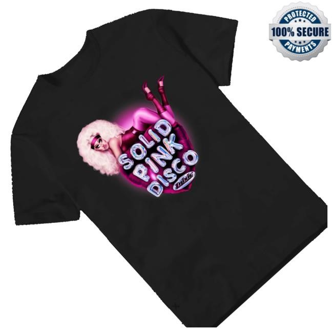 Official Trixie Mattel Merch Shop Store Solid Pink Disco Balloon Heart New Shirt