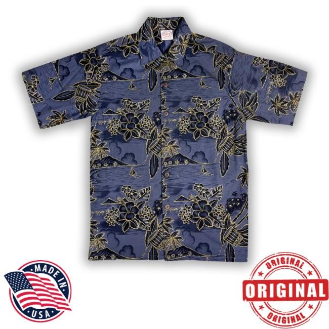 Go Barefoot Hawaii Gold Men's Aloha Classic Shirt