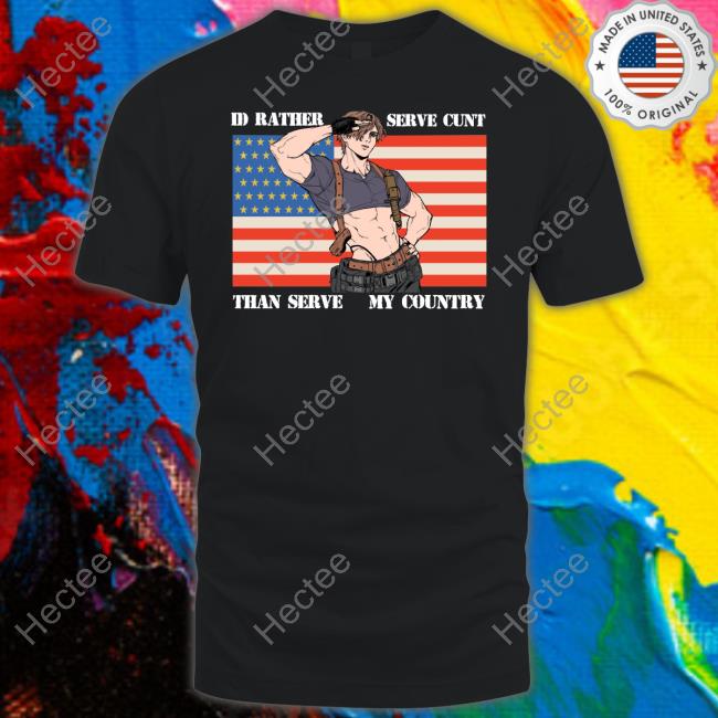 Leon Kennedy I'd Rather Serve Cunt Than Serve My Country Long Sleeve T Shirt