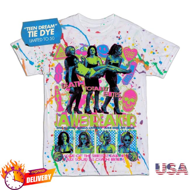 Trending Halftone Horror Merch Store Jawbreaker "Teen Dream" Tie Dye TankTop Halftonehorror Shop