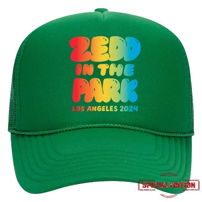Official Zedd In The Park Merch Zedd Zitp Zedd In The Park Los Angeles Trucker New Hat