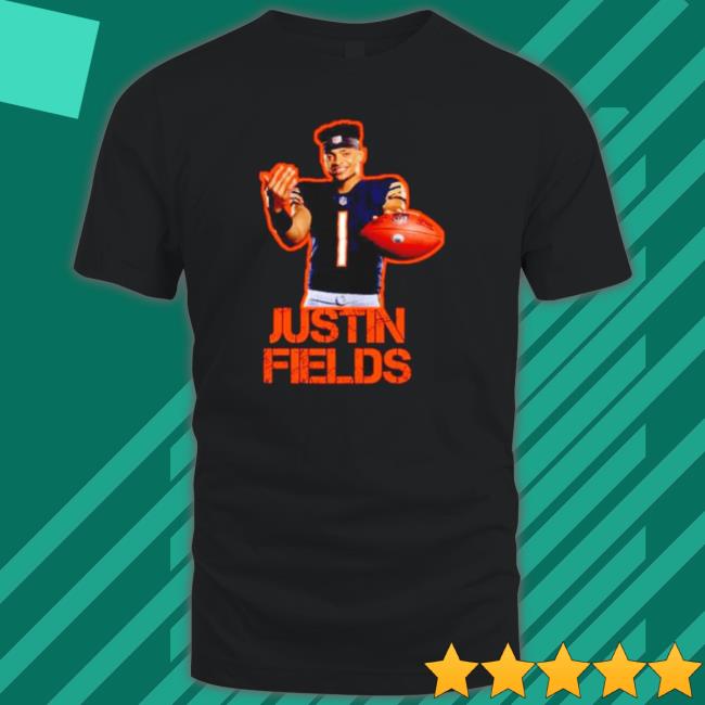 Justin Fields Chicago Bears Player T-shirt
